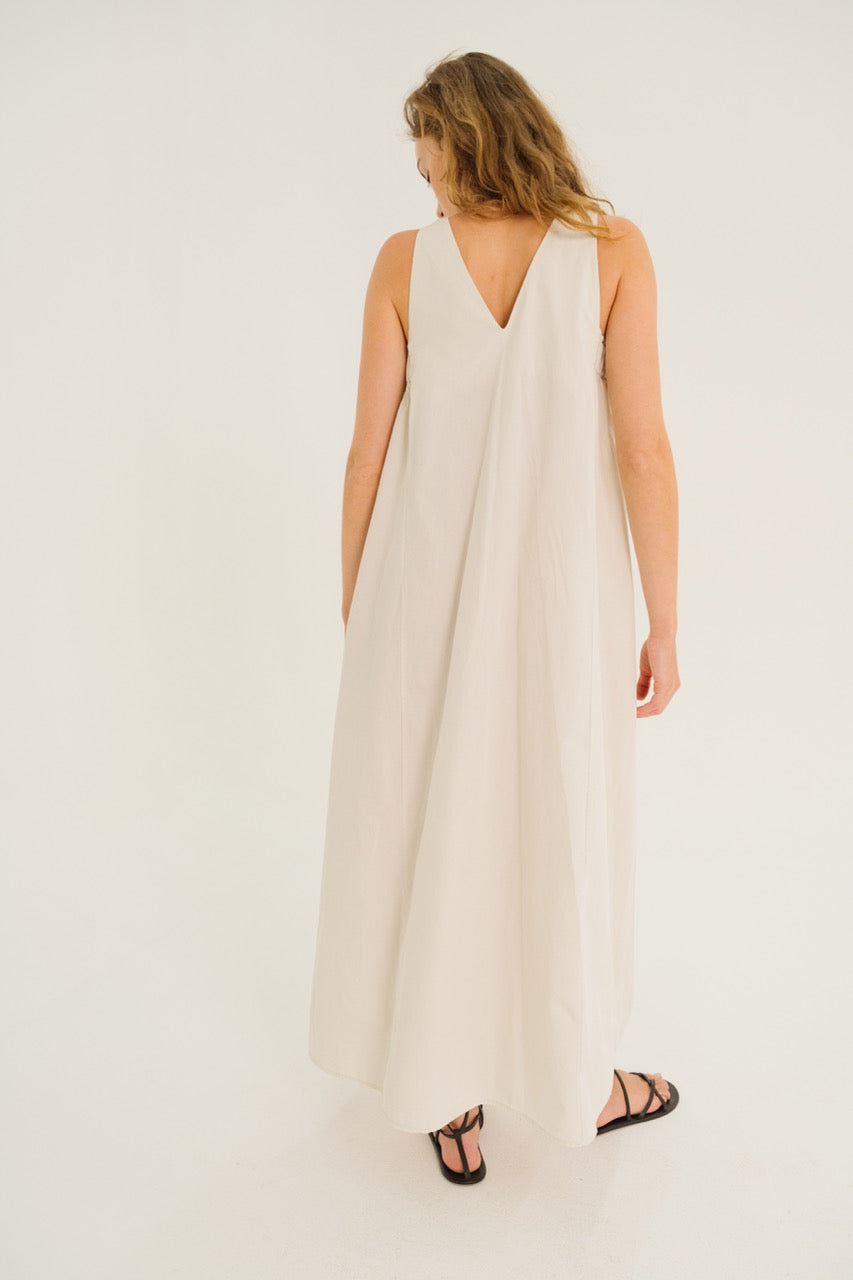Effy Paper Dress - Craie