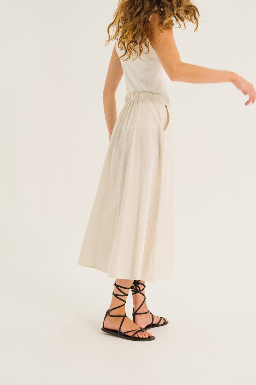 Alex Paper Skirt - Craie