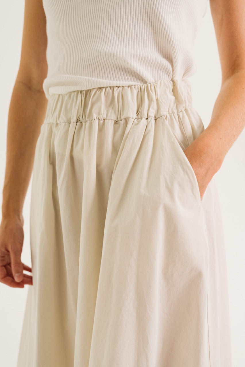 Alex Paper Skirt - Craie