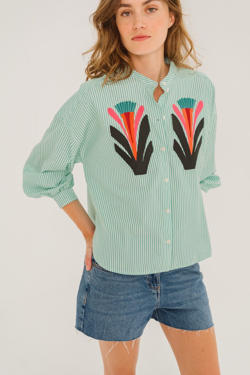 Doha Baya Blouse - Lagune
