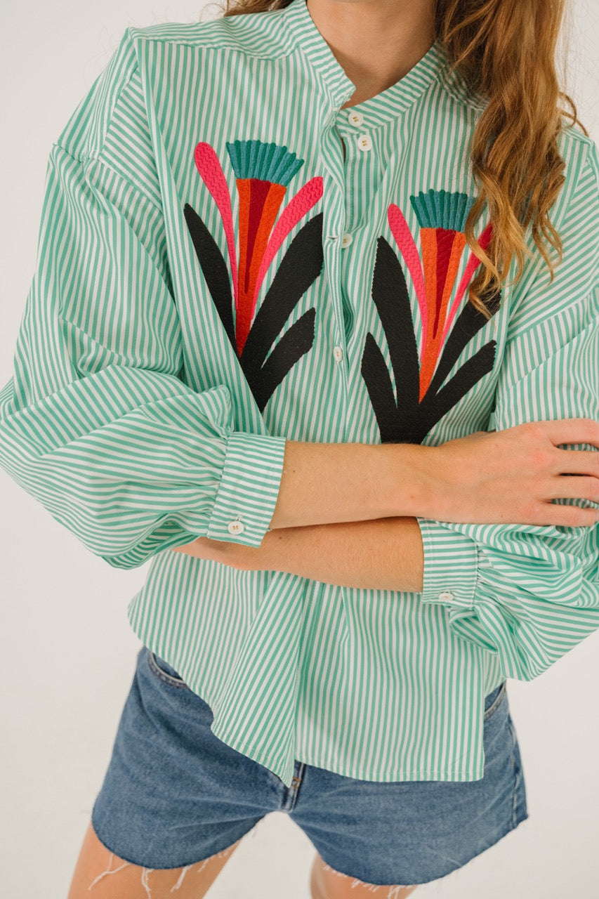 Doha Baya Blouse - Lagune