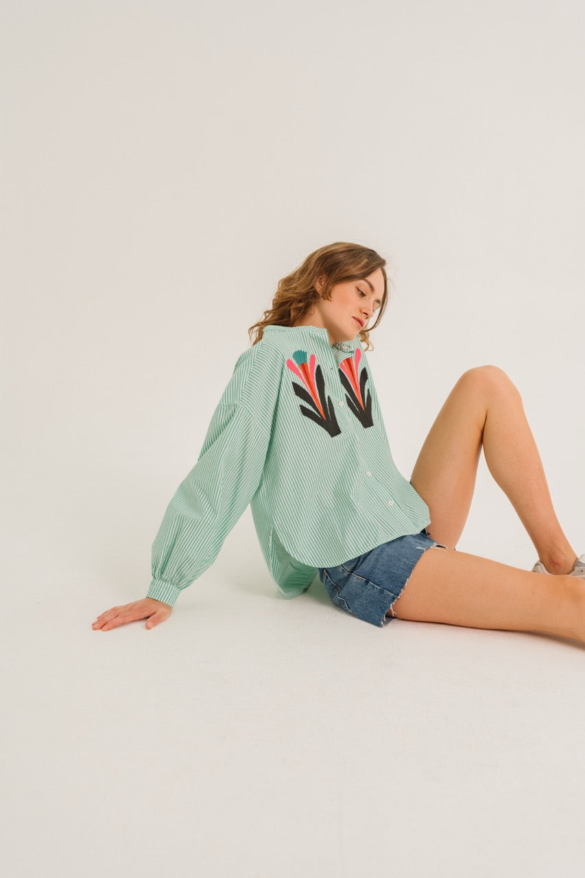 Doha Baya Blouse - Lagune