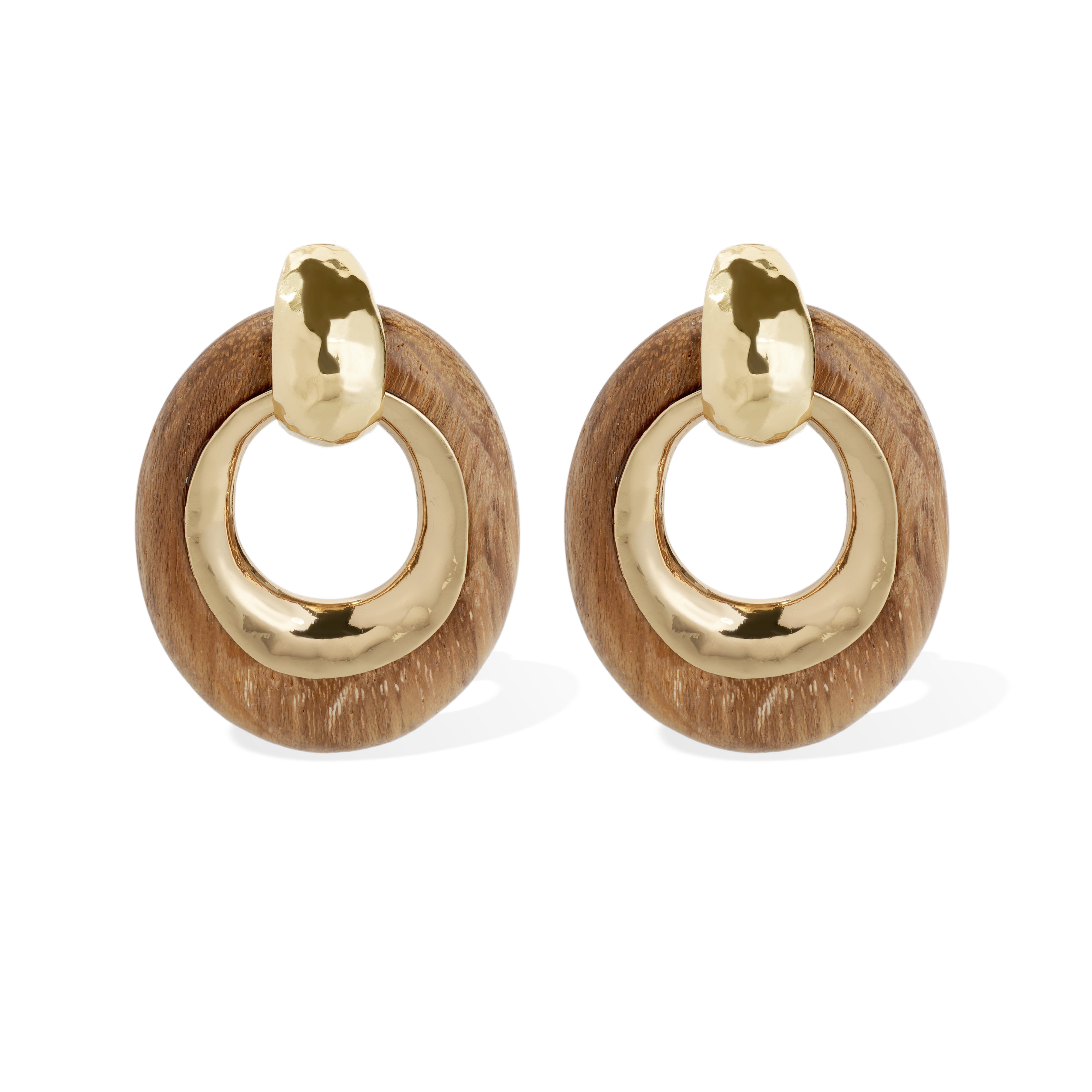 Selva Earrings PM WD – Wood