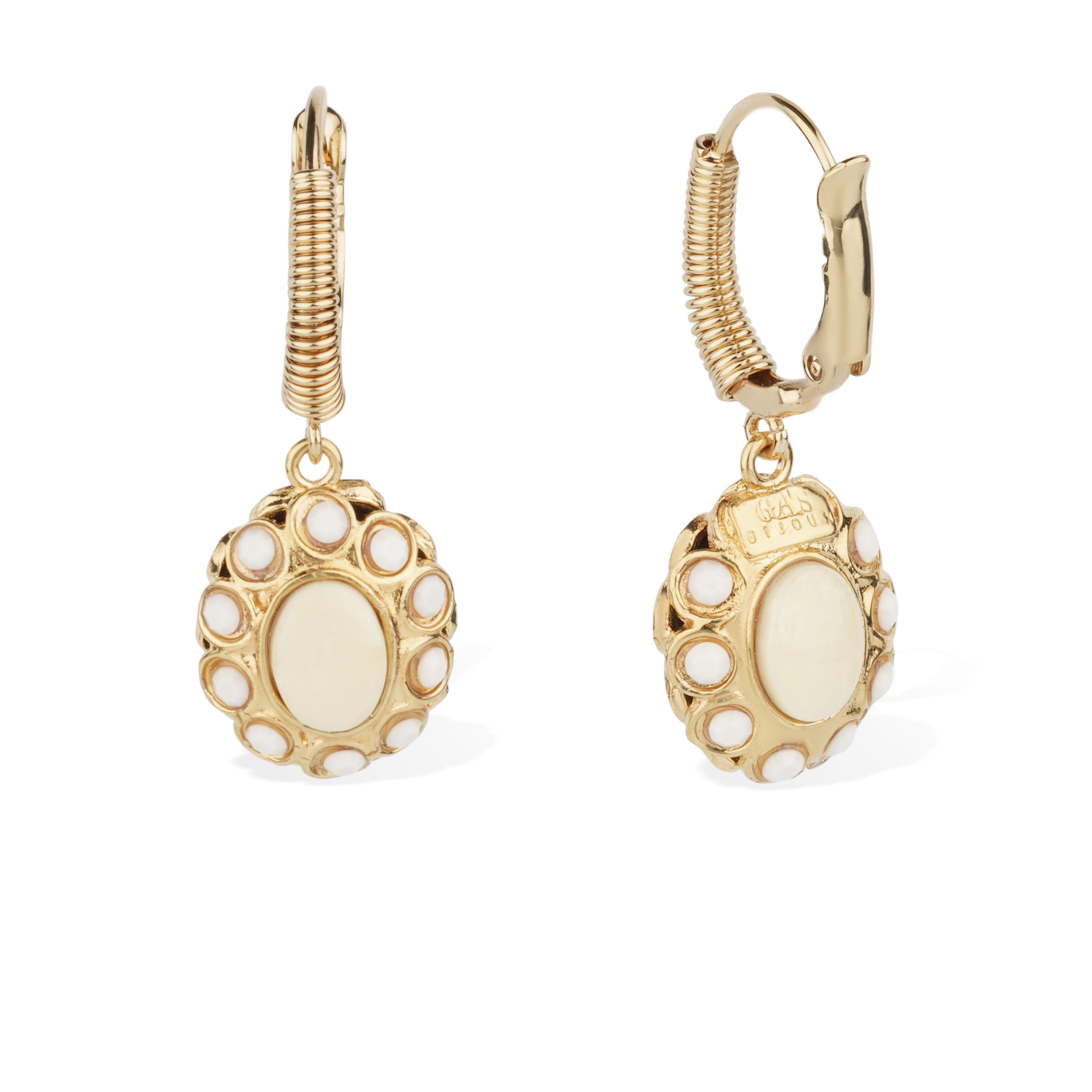 Tao Splash Earrings White