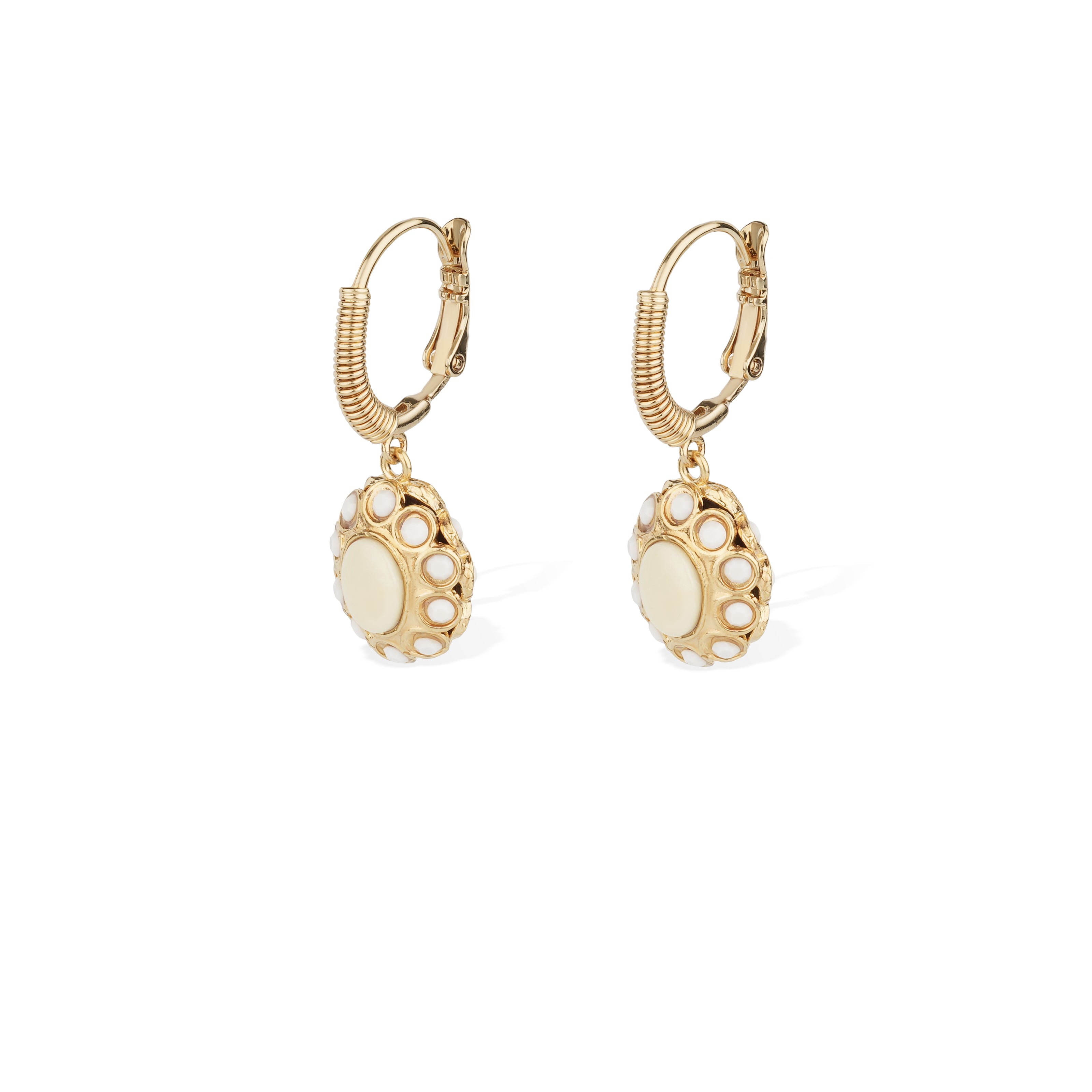 Tao Splash Earrings White