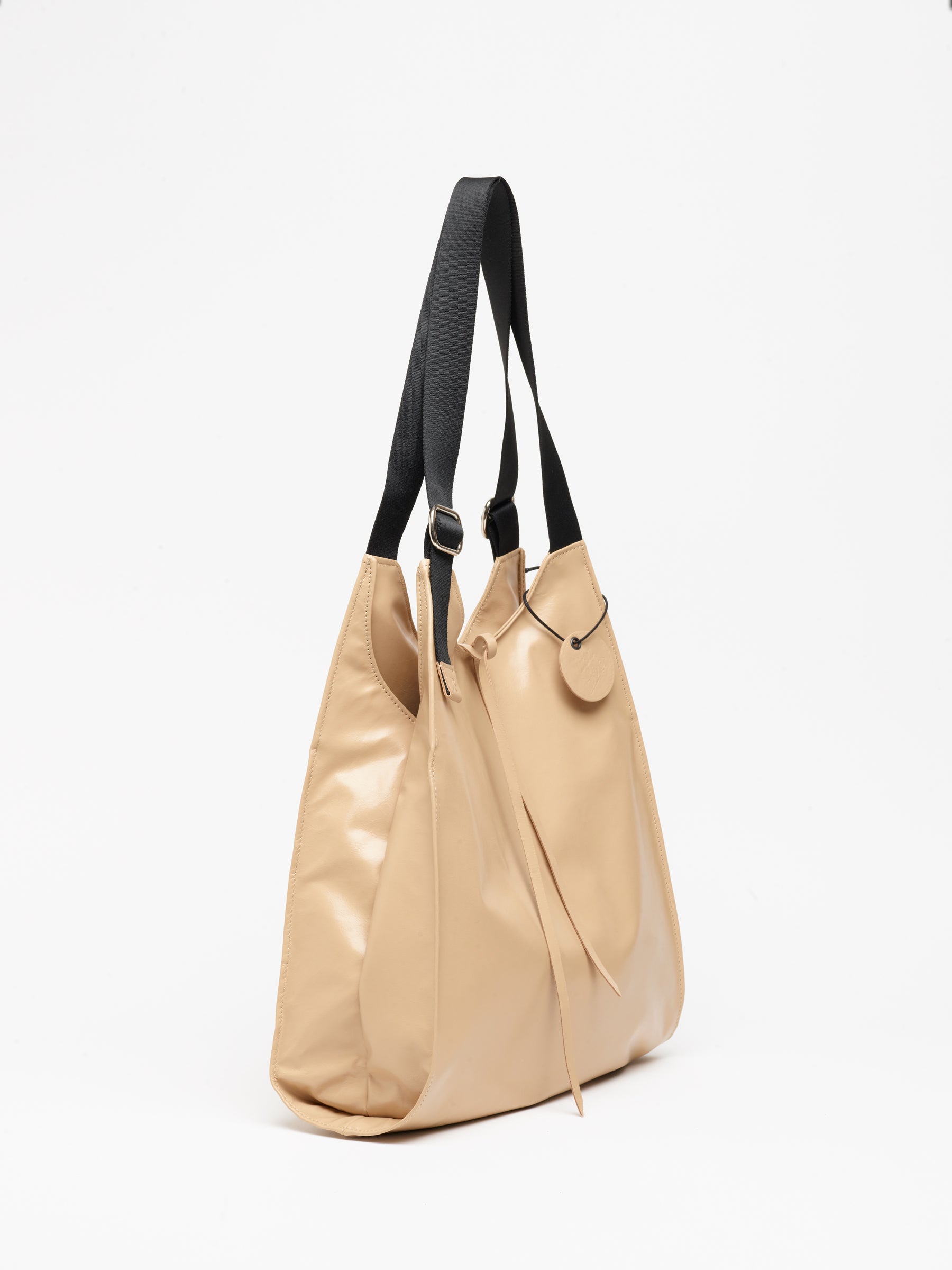 LeSac Leather Tote - Latte