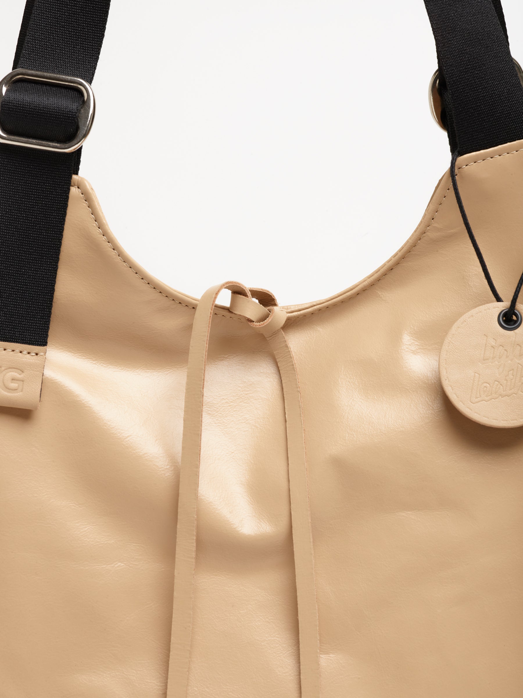 LeSac Leather Tote - Latte