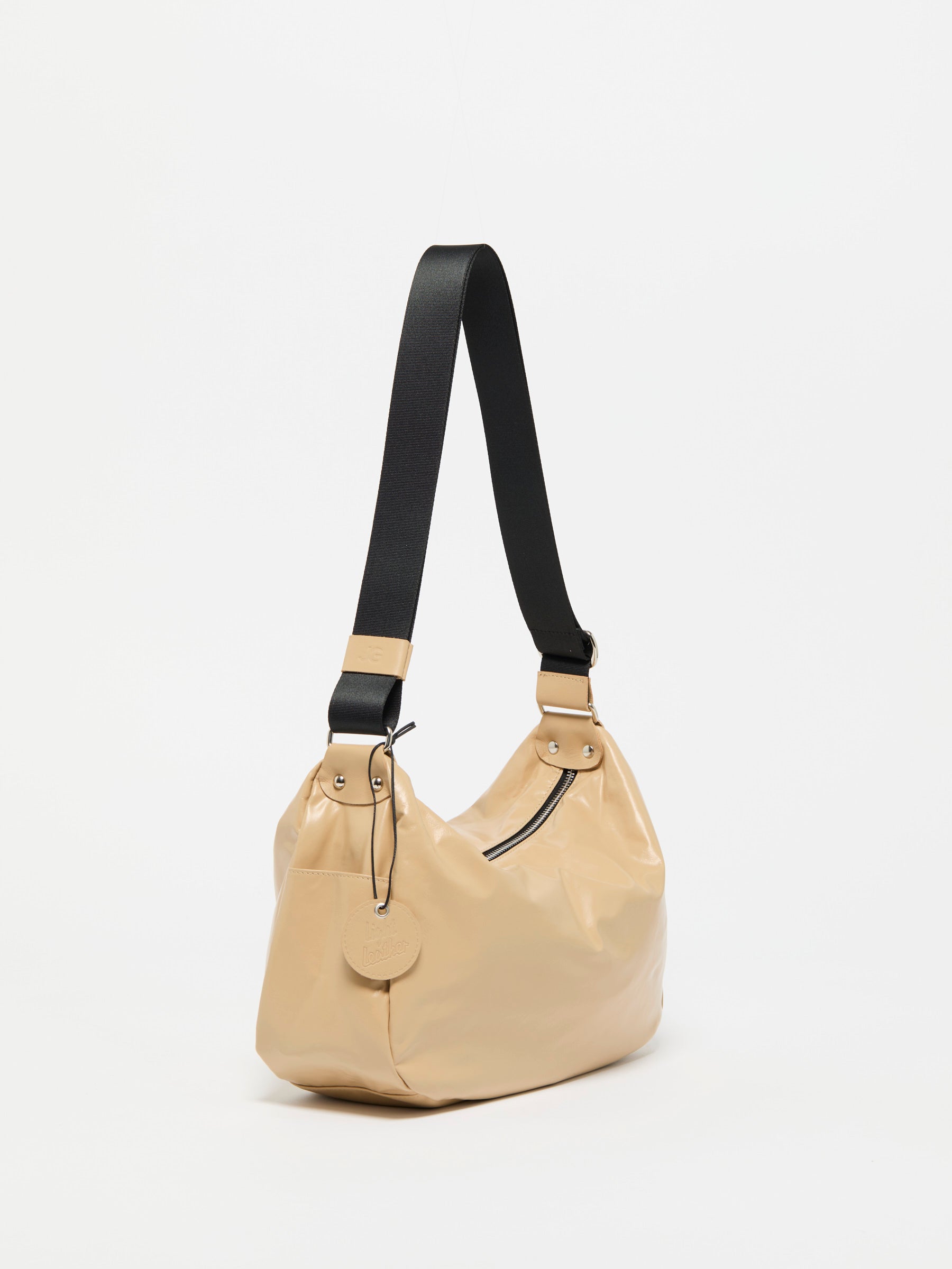 Liris Leather Crossbody bag - Latte