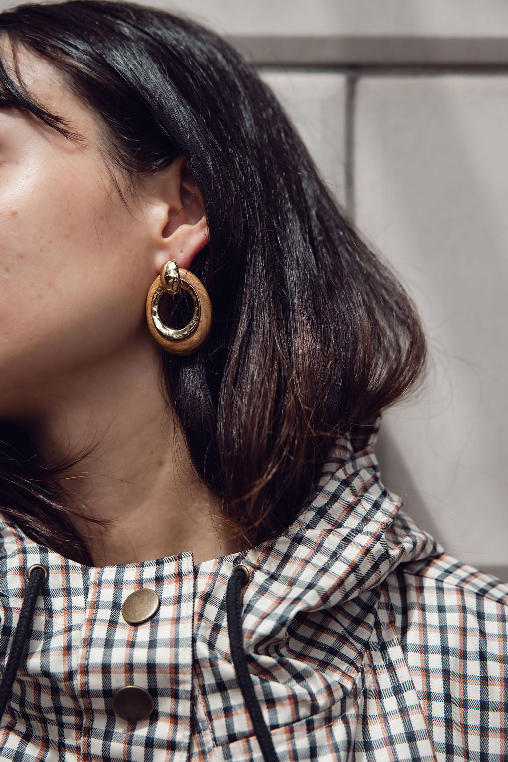 Selva Earrings PM WD – Wood