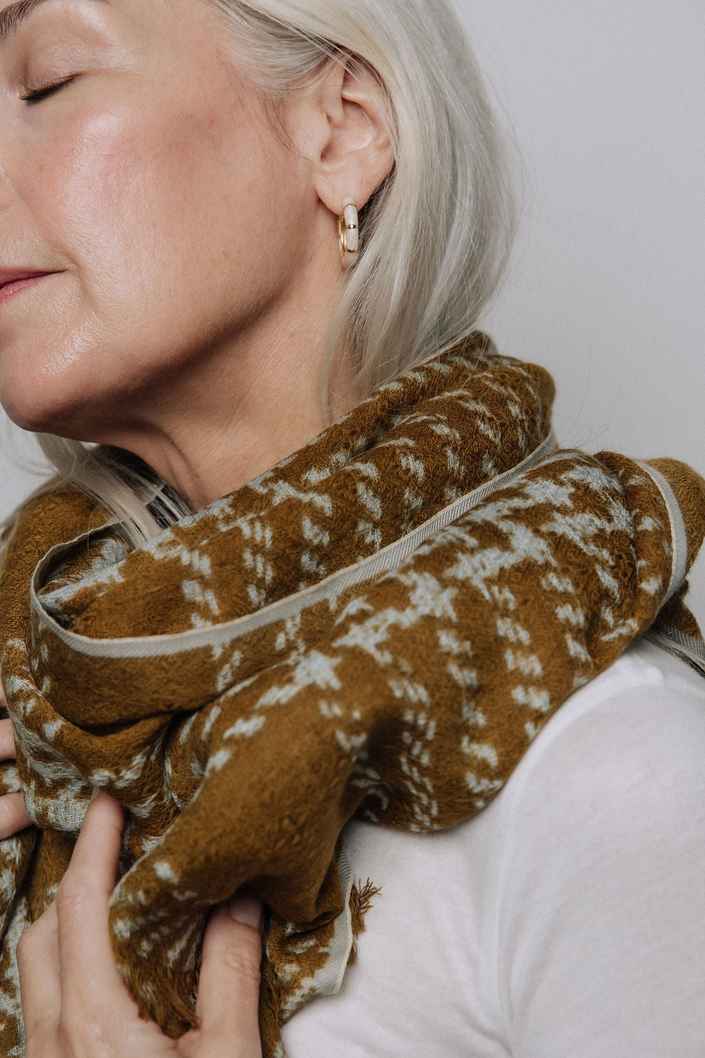 Tweedcheck Shawl 90x200cm