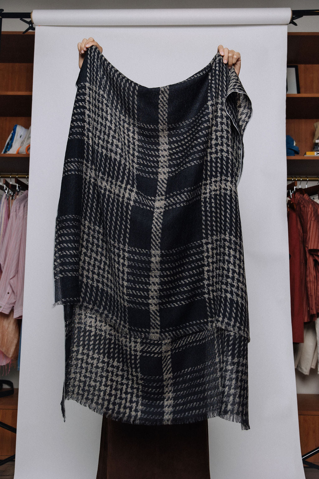 Tweedcheck Shawl 90x200cm