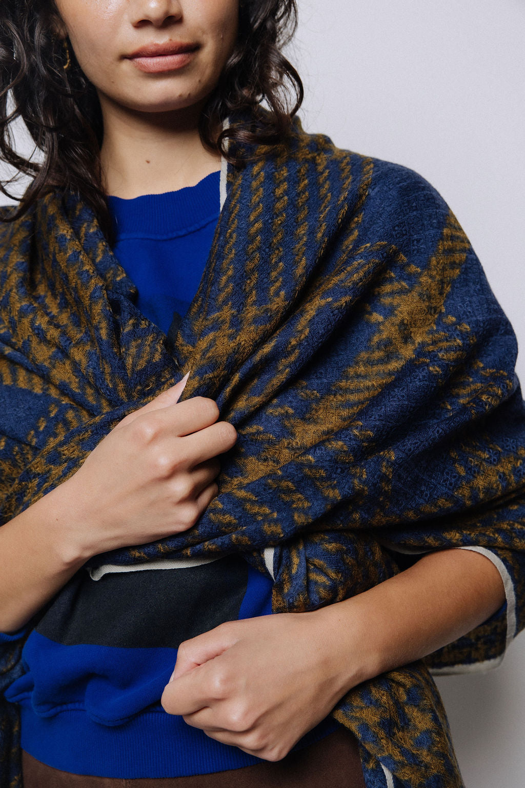 Tweedcheck Shawl 90x200cm